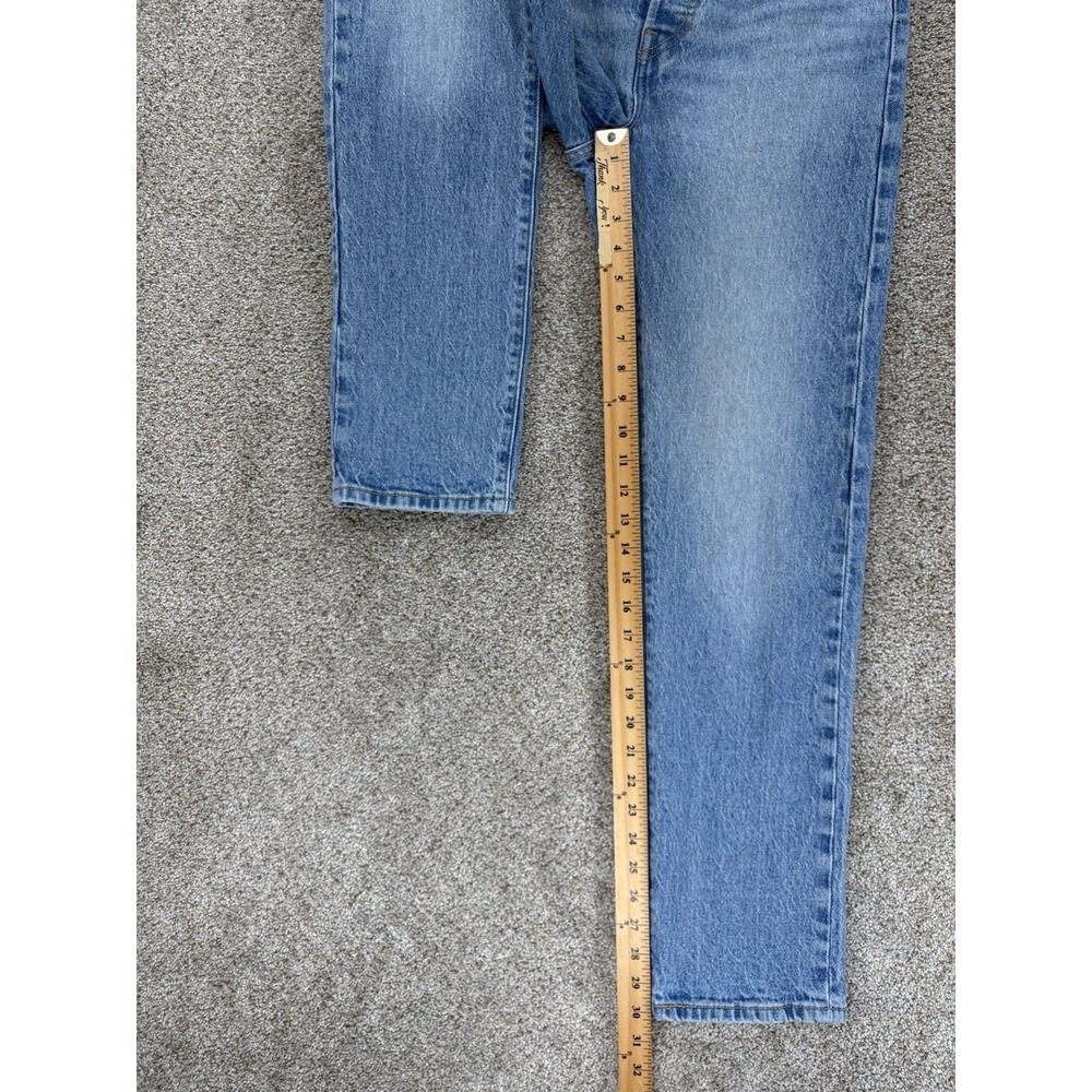 Levi's Premium 501 Jeans Women's 26 Blue Hollow Days Light Wash Stretch Denim - Picture 10 of 12